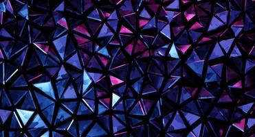 Abstract polygonal mosaic background consisting of triangles. 3D Rendering. photo