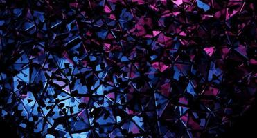 fondo de mosaico poligonal abstracto que consta de triángulos. representación 3d foto
