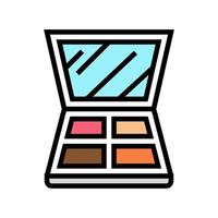 ilustración de vector de icono de color de paleta de sombra de ojos