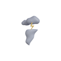 tempestade de nuvens 3D png
