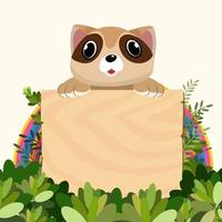 Cute animals in Zoo, Placards and banner in zoos Design for banner, layout, annual report, web, flyer, brochure, ad. vector