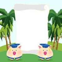 Cute animals in Zoo, Placards and banner in zoos Design for banner, layout, annual report, web, flyer, brochure, ad. vector