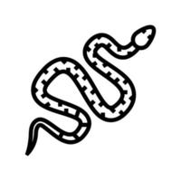 snake in zoo line icon vector illustration