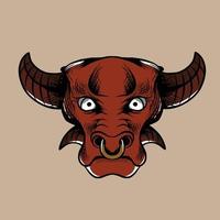 bull vector illustration specially made for clothing branding needs and so on