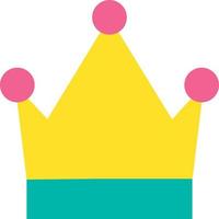 dibujado monarca rey y reina símbolo corona icono
