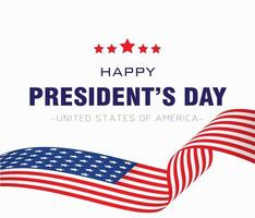 Happy President's Day of USA Background. Vector Illustration.