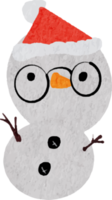 aquarel leuke grappige sneeuwpop png