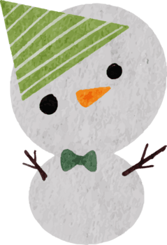 aquarela bonito boneco de neve engraçado png