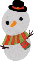 watercolor  cute funny snowman png