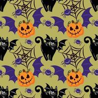 halloween cute item seamless vector design