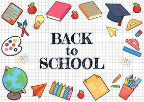 back to school for website banner cute vector design