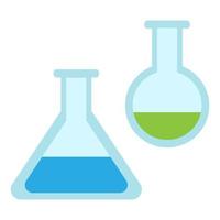 Laboratory flask icon. Vector illustration.