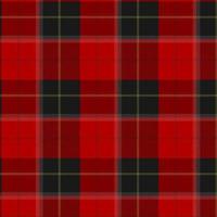 Pattern in black, red and yellow checkered. Checkered background. Seamless fabric texture. Vector illustration.