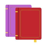 Books for study icons. Vector illustration.