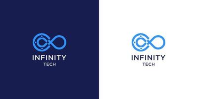 Infinity technology logo vector