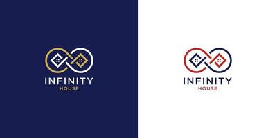 Minimalist luxury infinity home logo