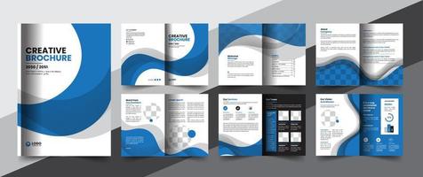 folleto de perfil de empresa corporativa folleto de informe anual diseño de concepto de diseño de propuesta comercial vector