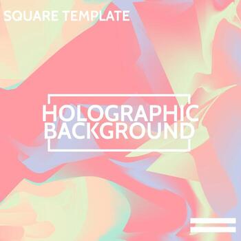 holographic background poster with simple shape and figure. Abstract vector pattern design for web banner, business presentation, branding package, fabric print, wallpaper