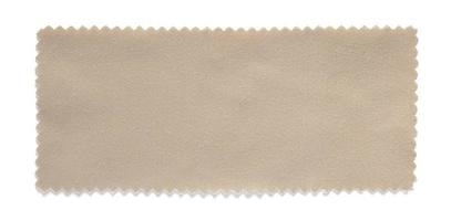 beige fabric swatch samples isolated on white background photo