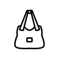 women bag with long handle icon vector. vector