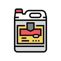 pesticide liquid canister color icon vector illustration