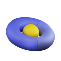 illustrazione 3d del grafico a torta png