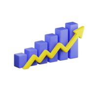 Analytic Chart 3D Illustration png