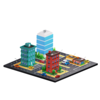 Building Cityscape 3D Illustration png