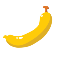 illustrazione 2d della frutta della banana png