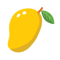 Mango Fruit 2D Illustration png
