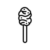 maple taffy line icon vector illustration