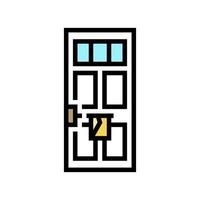 buzón en la puerta color icono vector ilustración