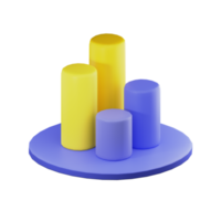 Graph Chart 3D Illustration png