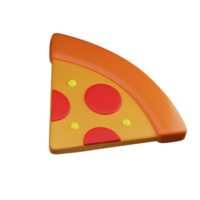 illustration 3d de nourriture de pizza