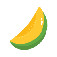 ilustración 2d de fruta de melón png