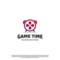 game time logo design modern concept vector