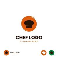 simple chef logo design icon template vector