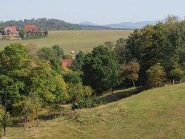 small village in the mountains of hessen photo