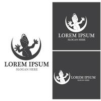 Lizard logo vector template illustration