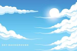 Cloud Background Design, Sky Landscape Illustration, Decoration Vector, Banners And Posters vector