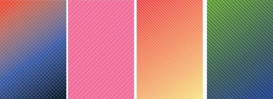 fondo de patrón de línea geométrica abstracta para el diseño de portada de folleto comercial. plantilla de póster de banner vectorial púrpura, amarillo, rojo, naranja, rosa y verde vector