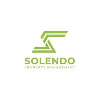 logotipo de letra inicial abstracta sl o ls en color verde aplicado para el logotipo de la empresa de administración de propiedades también adecuado para la marca o empresa que tiene el nombre inicial sl o ls. vector