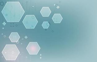 Technology geometric hexagon shape. futuristic technology medical background vector