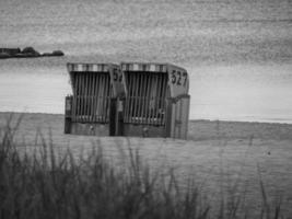 the beach of Eckernfoerde in germany photo