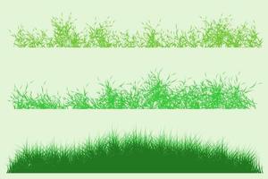 green grass. meadow vector