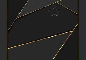 Elegant and luxury abstract black and gold background vector