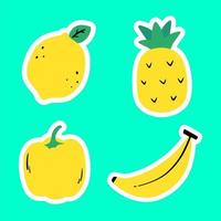 ilustración de vector de fruta amarilla
