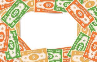 Fake Paper Money Background vector