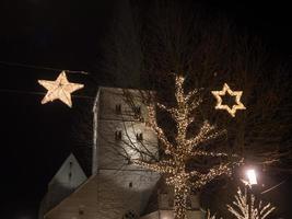 Borken city at christmas time photo