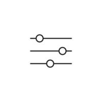 interfaz de los signos del sitio web. símbolo de contorno minimalista dibujado con línea fina negra. adecuado para aplicaciones, sitios web, páginas de Internet. icono de línea vectorial de la barra de sonido